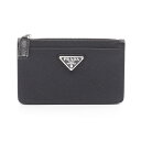 プラダ PRADA SAFFIANO TRIANGOLO コインケース 財布 サフィアーノレザー レディース ブラック系 2MC084QHHF0002 【新品】