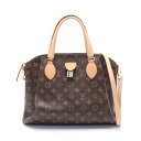 ルイ・ヴィトン LOUIS VUITTON リボリーMM ハンドバッグ バッグ PVCコーティングキャンバス レザー モノグラム レディース ブラウン系 M44546 【中古】