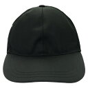 プラダ PRADA キャップ キャップ 帽子 ナイロン メンズ レディース ブラック系 【中古】