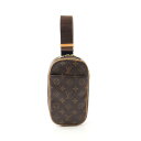 ルイ・ヴィトン LOUIS VUITTON ポシェットガンジュ ウエストバッグ ボディバッグ バッグ PVCコーティングキャンバス レザー モノグラム メンズ ...