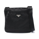 プラダ PRADA ショルダーバッグ バッグ ナイロン レザー レディース ブラック系 【中古】