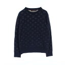 ルイ・ヴィトン LOUIS VUITTON ドロップニードルモノグラム ニット 衣料品 トップス レーヨン コットン メンズ ネイビー系 RM202Q TBV ...