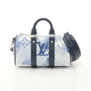 ルイ・ヴィトン LOUIS VUITTON キーポル XS モノグラムウォーターカラー ハンドバッグ バッグ PVCコーティングキャンバス レザー レディース ホワイト系 / ネイビー系 / マルチカラー M45761 【中古】