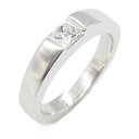 カルティエ CARTIER タンクリング ダイヤ リング・指輪 ジュエリー K18WG(ホワイトゴールド) ダイヤモンド レディース クリア系 【中古】