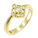 ジュエリー JEWELRY ダイヤモンド リング リング・指輪 ジュエリー K18(イエローゴールド) ダイヤモンド レディース クリア系 ダイヤ 3.2g 【中古】