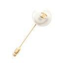 【10%OFFクーポン対象】シャネル CHANEL ココマーク ブローチ アクセサリー GP(ゴールドメッキ) フェイクパール レディース ゴールド系 / ホワイト系 【中古】