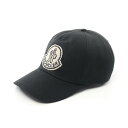 モンクレール MONCLER ピクセルロゴ キャップ 帽子 キャンバス メンズ ブラック系 3B00014 0U162999 【新品】