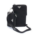 プラダ PRADA Re-Nylon フォンケース 携帯・スマホアクセサリー アクセサリー ナイロン メンズ レディース ブラック系 2TT0912DMIF00...
