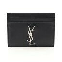 サンローラン SAINT LAURENT カサンドラ カードホルダー カードケース アクセサリー レザー メンズ ブラック系 4856310SX0E1000 【...