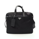 プラダ PRADA ビジネスバッグ バッグ ナイロン サフィアーノレザー メンズ ブラック系 2VE0152DMHF0002 【新品】