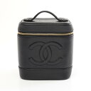シャネル CHANEL ココマーク ハンドバッグ バッグ キャビアスキン(グレインドカーフ) レディース ブラック系 A01998 【中古】