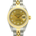 ロレックス ROLEX デイトジャスト 10Pダイヤ P番 腕時計 時計 K18(イエローゴールド) ステンレススチール レディース ゴールド系 CH/NP 79173G 【中古】