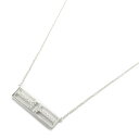 ティファニー TIFFANY&CO T TWO ホリゾンタル ダイヤ ネックレス ネックレス ジュエリー K18WG(ホワイトゴールド) ダイヤモンド レディース クリア系 【中古】(4)