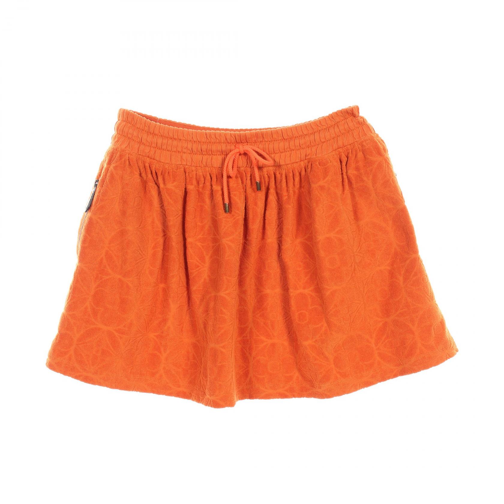 ＼20%OFFクーポン対象／ルイ・ヴィトン LOUIS VUITTON モノグラムフラワー スカート 衣料品 ボトムス パイル レディース オレンジ系 RW231W UN0 FOJS01 【中古】