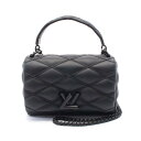 ルイ・ヴィトン LOUIS VUITTON GO-14 MM マルタージュ ブラックアウト ハンドバッグ バッグ レザー レディース ブラック系 M11374 【中古】