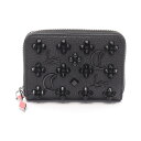 クリスチャンルブタン Christian Louboutin PANETTONE パネトーネ コインケース 財布 レザー レディース ブラック系 3175223 【中古】