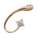 ジュエリー JEWELRY ダイヤモンド トップ ペンダントトップ ジュエリー K18PG(ピンクゴールド) ダイヤモンド レディース クリア系 ダイヤ 2.3g 【中古】