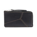 ロエベ LOEWE Puzzle パズル コインケース コインケース 財布 レザー レディース ブラック系 【中古】