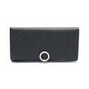 ブルガリ BVLGARI ブルガリブルガリ クリップ 二つ折り長財布 財布 レザー メンズ ブラック系 30412 【新品】