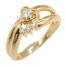ジュエリー JEWELRY ダイヤモンド リング リング・指輪 ジュエリー K18(イエローゴールド) ダイヤモンド レディース クリア系 ダイヤ 2.9g 【中古】
