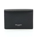 サンローラン SAINT LAURENT カードケース アクセサリー レザー メンズ ブラック系 469338BTY7N1000 【新品】