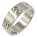 カルティエ CARTIER ラブリング リング・指輪 ジュエリー K18WG(ホワイトゴールド) メンズ レディース シルバー系 B4084751 【中古】