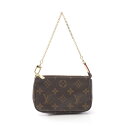 ルイ・ヴィトン LOUIS VUITTON ミニ ポシェット アクセソワール ハンドバッグ バッグ PVCコーティングキャンバス レザー モノグラム レディース ブラウン系 M58009 【中古】(4)