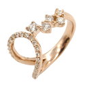 ジュエリー JEWELRY ダイヤモンド リング リング・指輪 ジュエリー K18PG(ピンクゴールド) ダイヤモンド レディース クリア系 ダイヤ 2.7g 【中古】