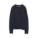 【7千円OFFクーポン対象】ルイ・ヴィトン LOUIS VUITTON ドロップニードルモノグラム ニット 衣料品 トップス レーヨン コットン メンズ ネイビー系 RM202Q TBV HIN44W 【中古】