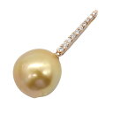 ジュエリー JEWELRY ゴールデンパール ダイヤモンド ペンダントトップ ペンダントトップ ジュエリー K18PG(ピンクゴールド) ダイヤモンド ゴールデンパール レディース ゴールド系 / クリア系 ゴールデンパール 5.5g 【中古】