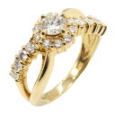 ジュエリー JEWELRY ダイヤモンド リング リング・指輪 ジュエリー K18(イエローゴールド) ダイヤモンド レディース クリア系 ダイヤ 5.4g 【中古】