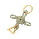【7%OFFクーポン対象】ボッテガヴェネタ BOTTEGA VENETA トライアングル キーリング キーホルダー アクセサリー レザー レディース カーキ系 619100V00502916 【新品】