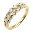 ジュエリー JEWELRY ダイヤモンド リング リング・指輪 ジュエリー K18(イエローゴールド) ダイヤモンド レディース クリア系 ダイヤ 2.8g 【中古】