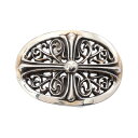 クロムハーツ CHROME HEARTS クラシックオーバルクロス ベルトバックル アクセサリー SV925 メンズ シルバー系 224130400089100...