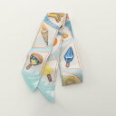 エルメス HERMES ツイリー FUNNY ICE CREAM スカーフ 衣料品 シルク シルク レディース ブルー系 / マルチカラー H064109S 【...
