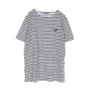 プラダ PRADA カットソー 衣料品 トップス コットン レディース ホワイト系 / ネイビー系 【中古】