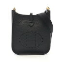 【最大4万円OFFクーポン対象】エルメス HERMES エヴリンTPM アマゾン ショルダーバッグ バッグ レザー トリヨンクレマンス トリヨンクレマンス レディース ブラック系 【中古】