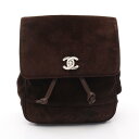 シャネル CHANEL ココマーク リュックサック バックパック バッグ スウェード レディース ブラウン系 【中古】