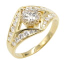 ジュエリー JEWELRY ダイヤモンド リング リング・指輪 ジュエリー K18(イエローゴールド) ダイヤモンド レディース クリア系 ダイヤ 4.8g 【中古】