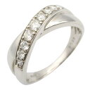 ジュエリー JEWELRY ダイヤ リング リング・指輪 ジュエリー Pt900プラチナ ダイヤモンド レディース クリア系 ダイヤ 7.7g 【中古】
