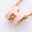エルメス HERMES MINI POP H ミニポップアッシュ ネックレス ジュエリー GP(ゴールドメッキ) レディース ゴールド系 / ピンク系 【中古】