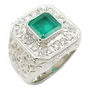 ジュエリー JEWELRY エメラルド ダイヤモンド リング リング・指輪 ジュエリー Pt900プラチナ ダイヤモンド エメラルド レディース グリーン系 / クリア系 エメラルド 45.8g 【中古】