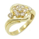 ジュエリー JEWELRY ダイヤモンド リング リング・指輪 ジュエリー K18(イエローゴールド) ダイヤモンド レディース クリア系 ダイヤ 3.1g 【中古】