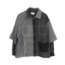 メゾンスペシャル MAISON SPECIAL レイヤード 衣料品 トップス コットン ウール メンズ ブラック系 【中古】
