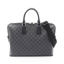 ルイ・ヴィトン LOUIS VUITTON PDJ ポルトドキュマンジュール ダミエグラフィット ブリーフケース バッグ PVCコーティングキャンバス レザー メンズ ブラック系 N48224 【中古】(4)