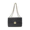 シャネル CHANEL デカマトラッセ34 ショルダーバッグ バッグ ラムスキン(羊革) レディース ブラック系 A01094 【中古】