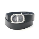 ディオール・オム DIOR HOMME CDロゴ ベルト 衣料品 レザー メンズ ブラック系 4371PLTAMH16Q90 【新品】