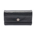 【10%OFFクーポン対象】クロムハーツ CHROME HEARTS JUDY ジュディ 二つ折り長財布 財布 レザー メンズ ブラック系 2246-304 0410-0900 【中古】