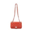 シャネル CHANEL マトラッセ ショルダーバッグ バッグ ラムスキン(羊革) レディース レッド系 A65055 【中古】