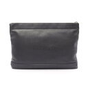バレンシアガ BALENCIAGA ネイビークリップ M セカンドバッグ クラッチバッグ バッグ レザー メンズ レディース ブラック系 373834 【中古】